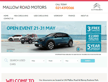 Tablet Screenshot of citroen.mallowroadmotors.com